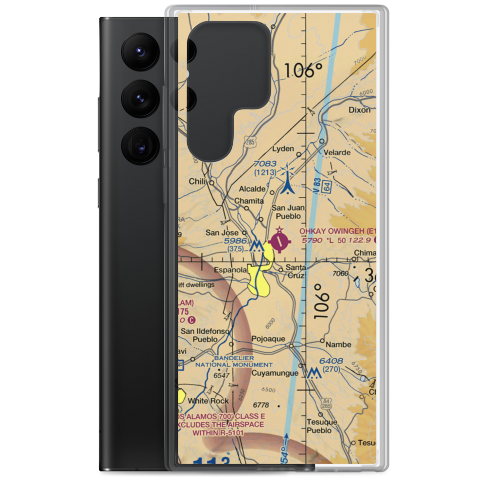 Ohkay Owingeh Airport (E14) VFR Sectional Samsung Case Samsung Galaxy S22 Ultra model shown