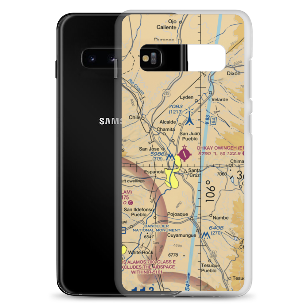Ohkay Owingeh Airport (E14) VFR Sectional Samsung Case Samsung Galaxy S10+ model shown