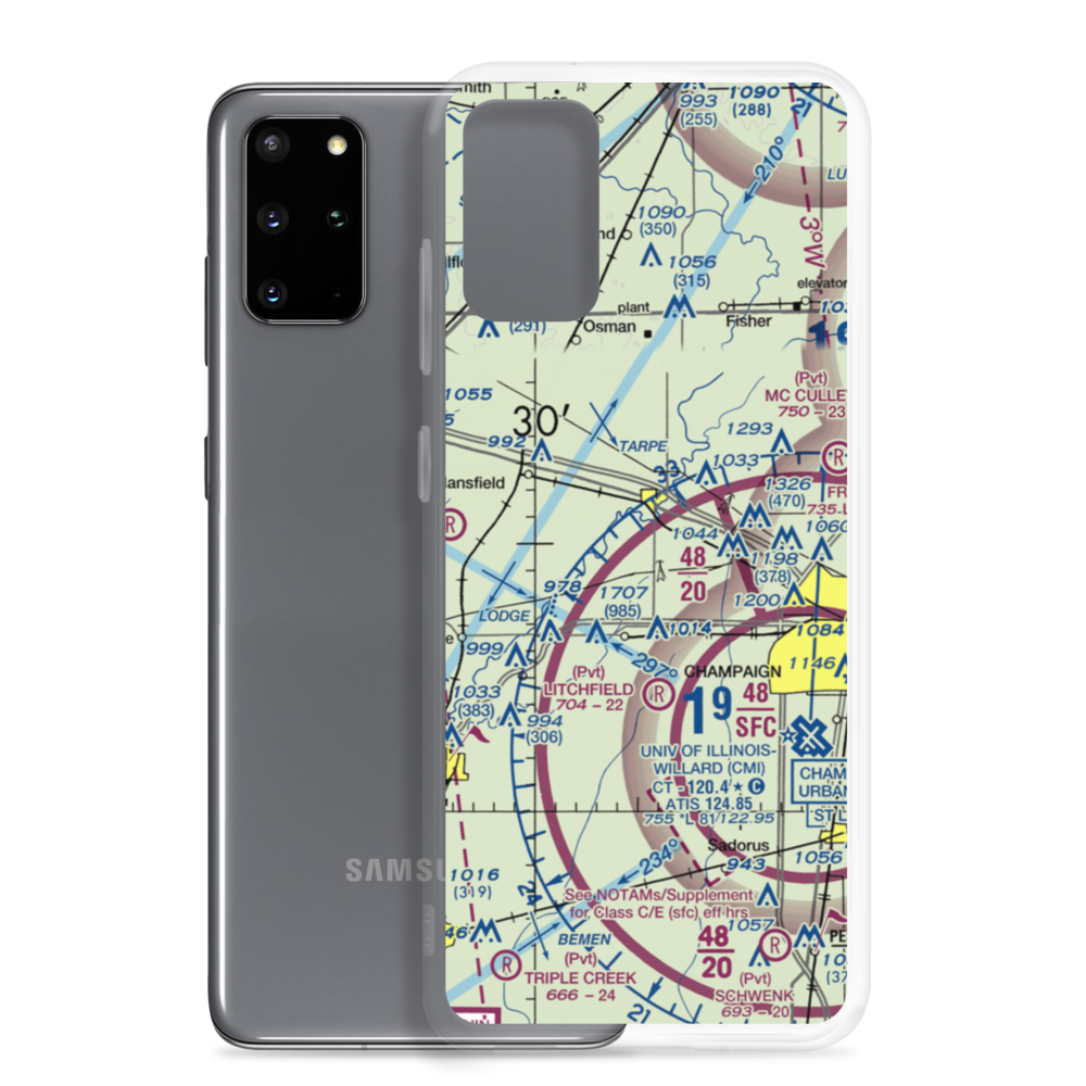 Oink Acres Airport (17LL) VFR Sectional Samsung Case Samsung Galaxy S20 Plus model shown