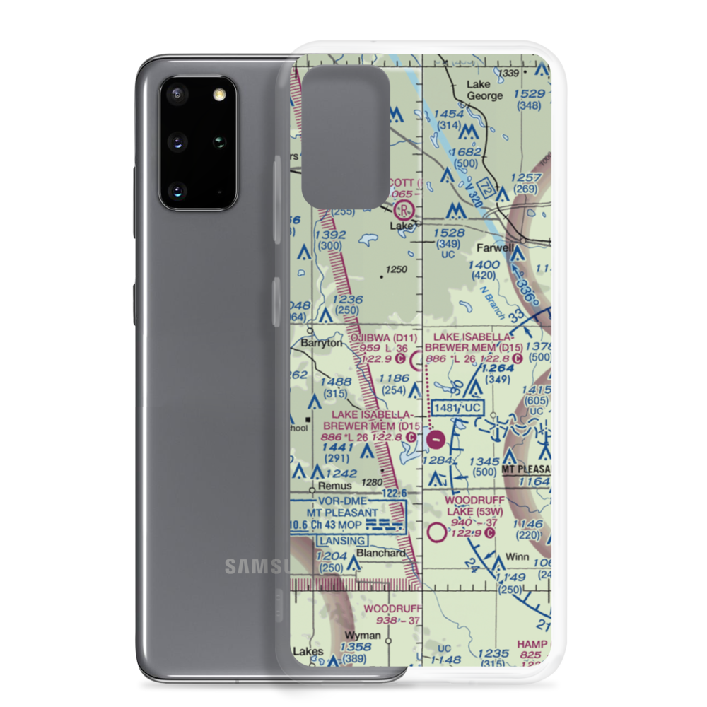 Ojibwa Airpark (D11) VFR Sectional Samsung Case Samsung Galaxy S20 Plus model shown