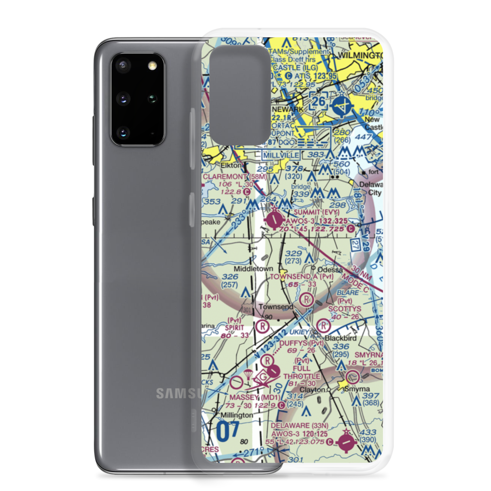 Okolona Plantation Airport (DE33) VFR Sectional Samsung Case Samsung Galaxy S20 Plus model shown