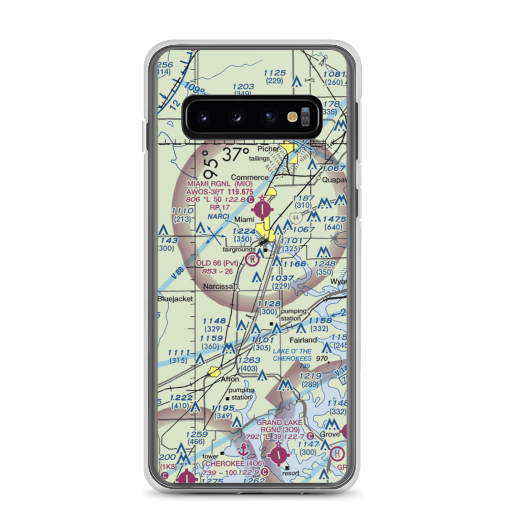 Old 66 Strip (70OK) VFR Sectional Samsung Case Samsung Galaxy S10 model shown