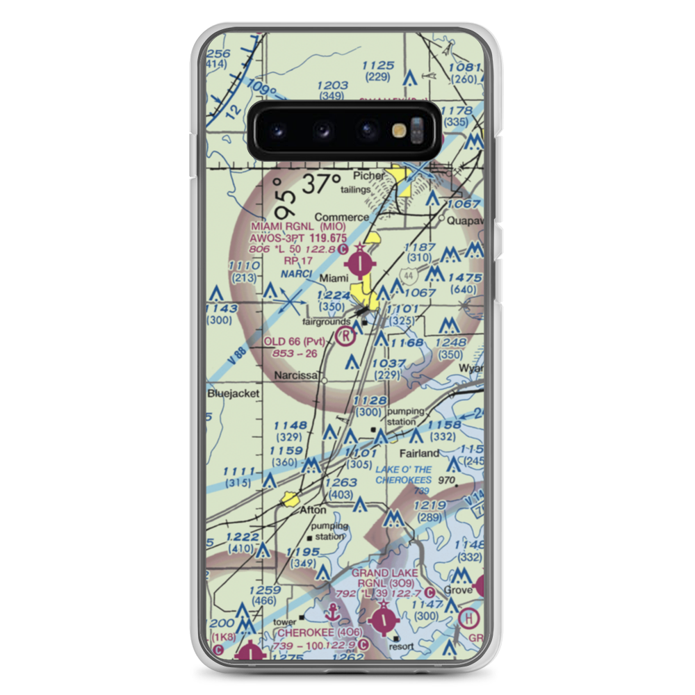 Old 66 Strip (70OK) VFR Sectional Samsung Case Samsung Galaxy S10+ model shown