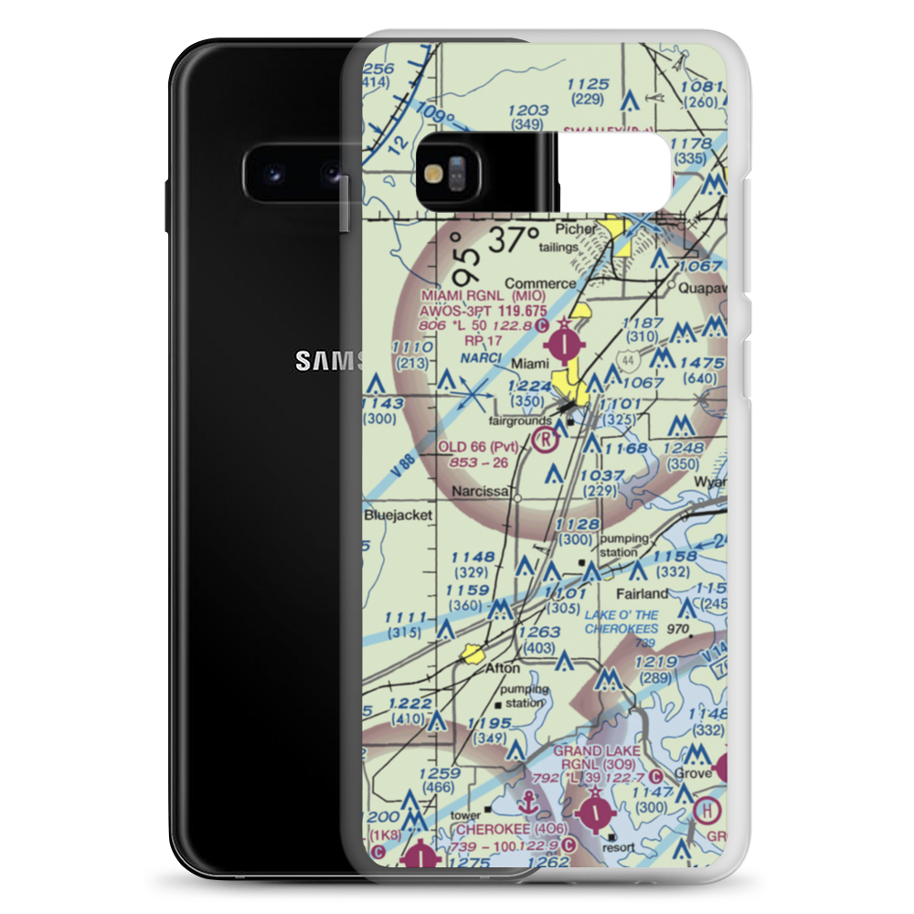 Old 66 Strip (70OK) VFR Sectional Samsung Case Samsung Galaxy S10+ model shown