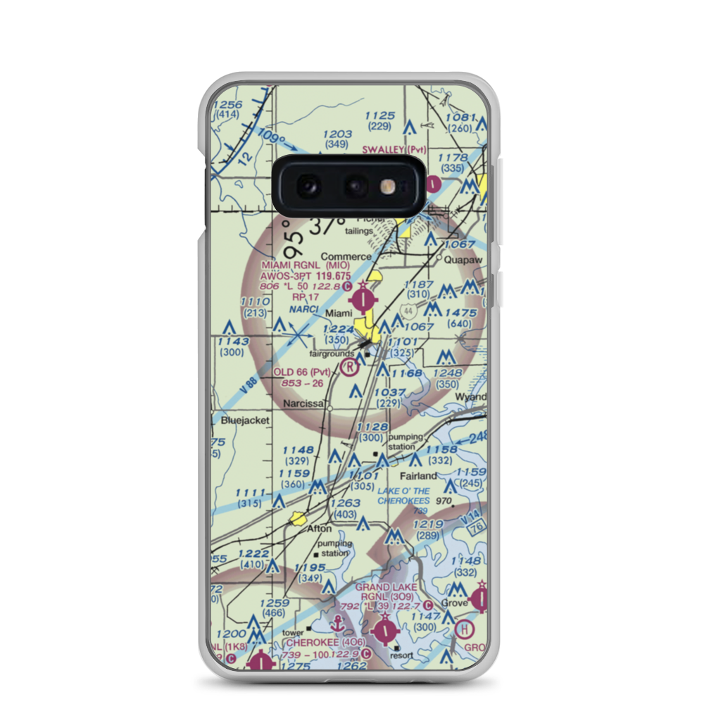 Old 66 Strip (70OK) VFR Sectional Samsung Case Samsung Galaxy S10e model shown