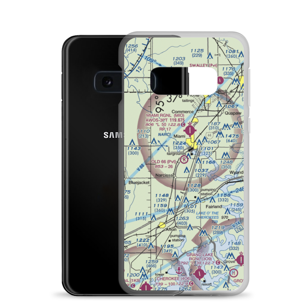 Old 66 Strip (70OK) VFR Sectional Samsung Case Samsung Galaxy S10e model shown