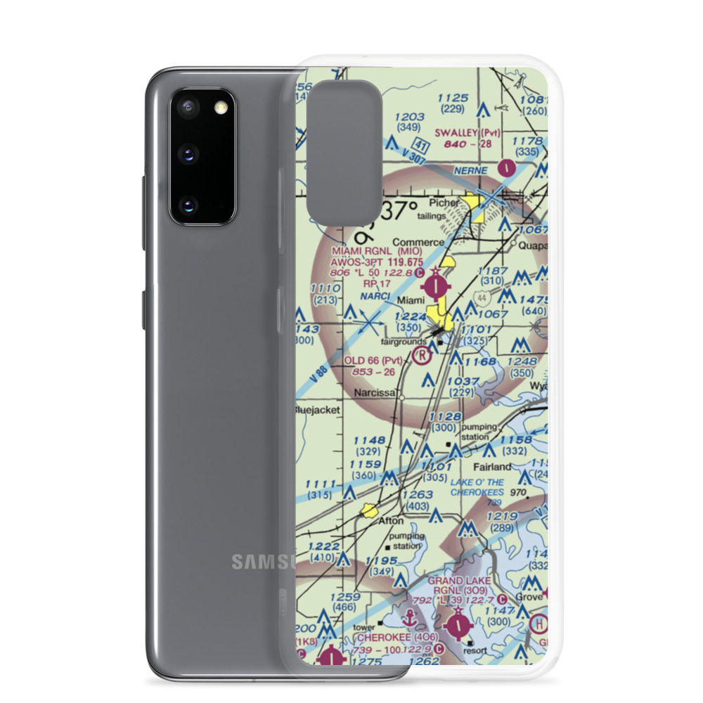 Old 66 Strip (70OK) VFR Sectional Samsung Case Samsung Galaxy S20 model shown
