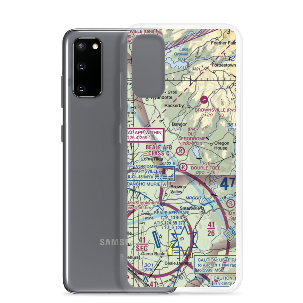 Old Aerodrome (9CL7) VFR Sectional Samsung Case Samsung Galaxy S20 model shown