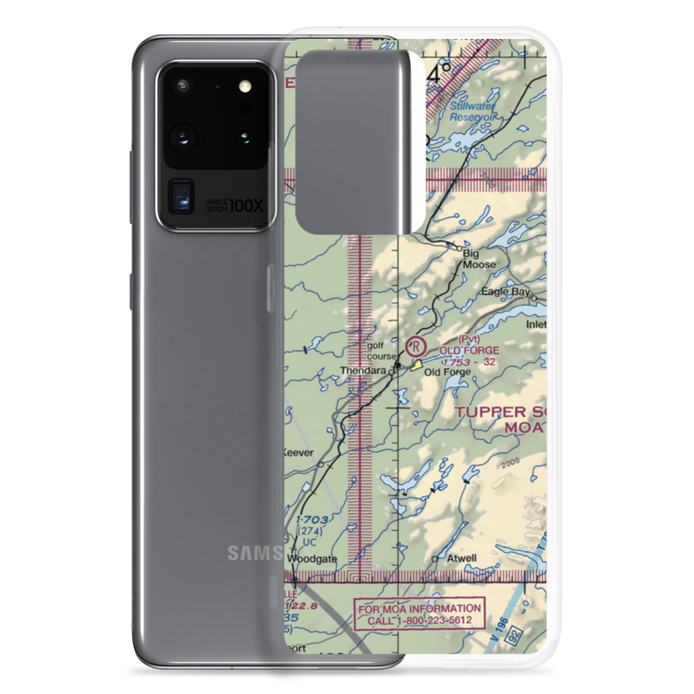 Old Forge Airport (NK26) VFR Sectional Samsung Case Samsung Galaxy S20 Ultra model shown