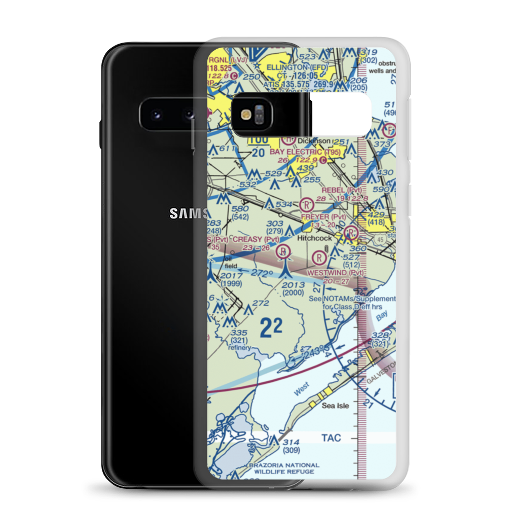 Old Forker Ultralightport (TA30) VFR Sectional Samsung Case Samsung Galaxy S10 model shown