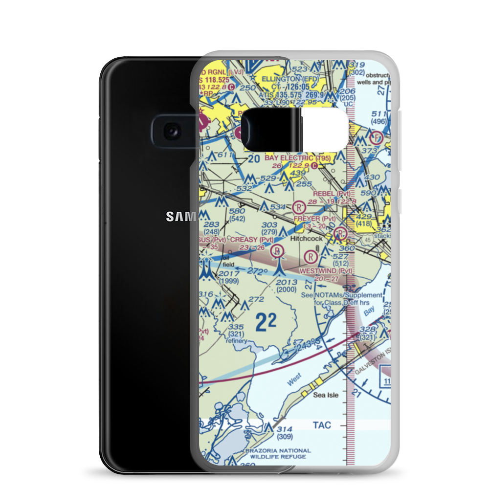Old Forker Ultralightport (TA30) VFR Sectional Samsung Case Samsung Galaxy S10e model shown