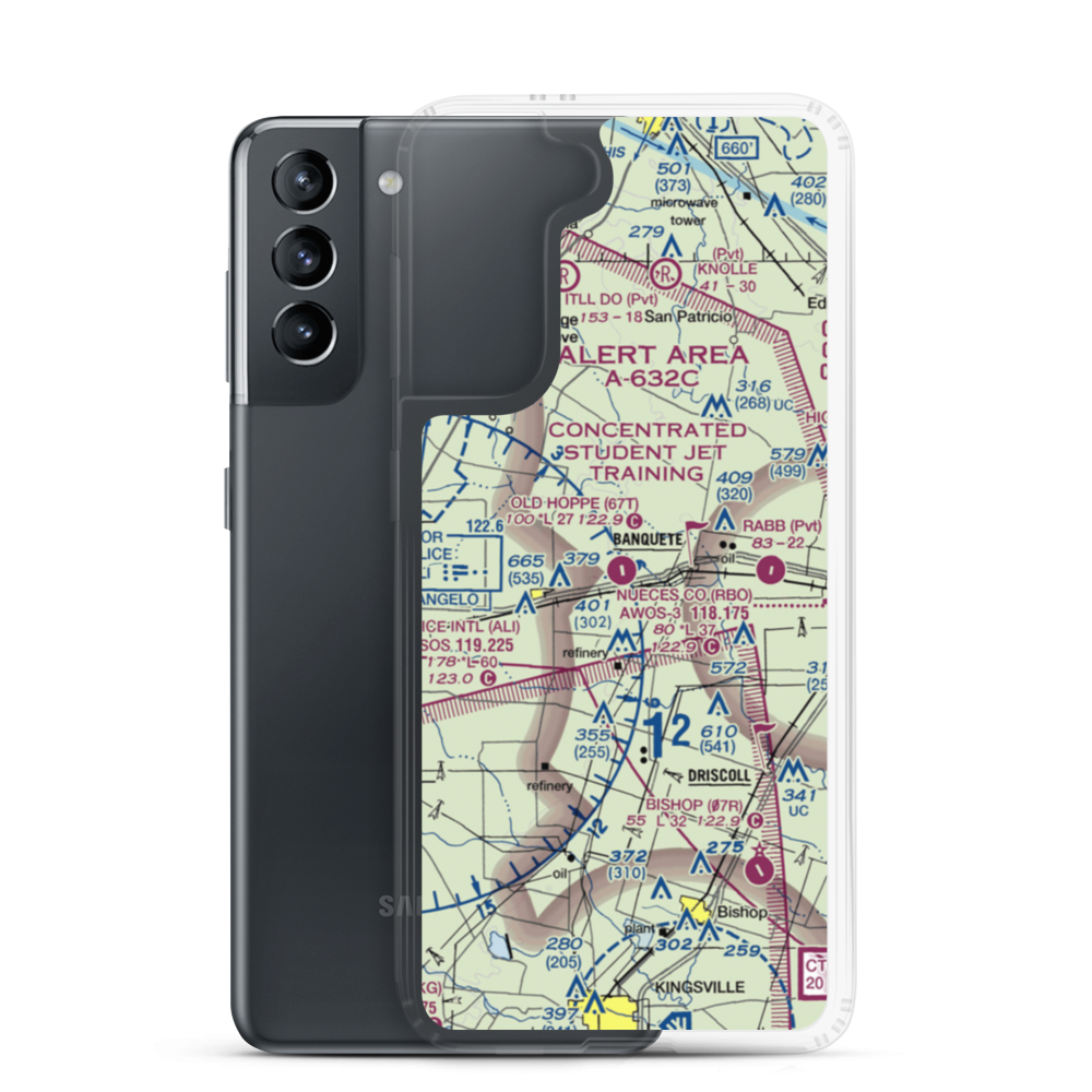 Old Hoppe Place Airport (67T) VFR Sectional Samsung Case Samsung Galaxy S21 model shown