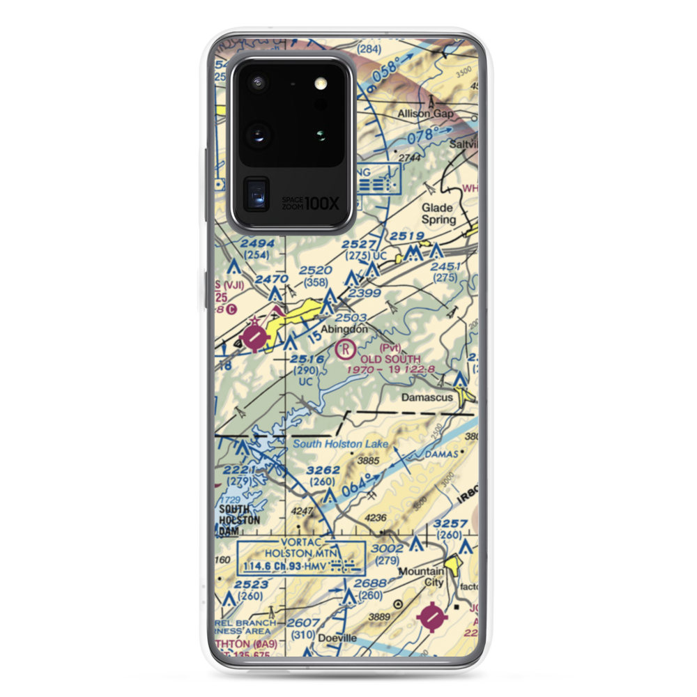 Old South Aerodrome (32VA) VFR Sectional Samsung Case Samsung Galaxy S20 Ultra model shown