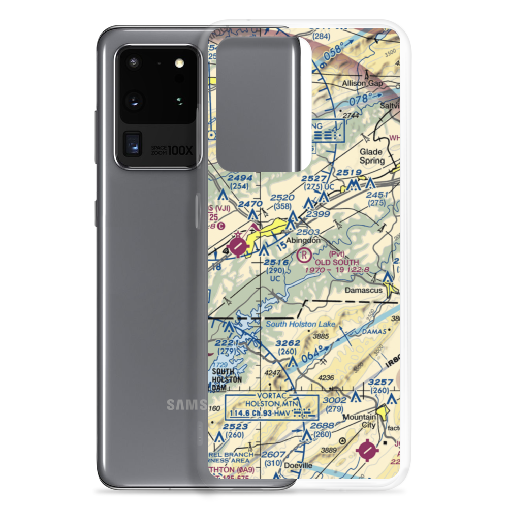 Old South Aerodrome (32VA) VFR Sectional Samsung Case Samsung Galaxy S20 Ultra model shown