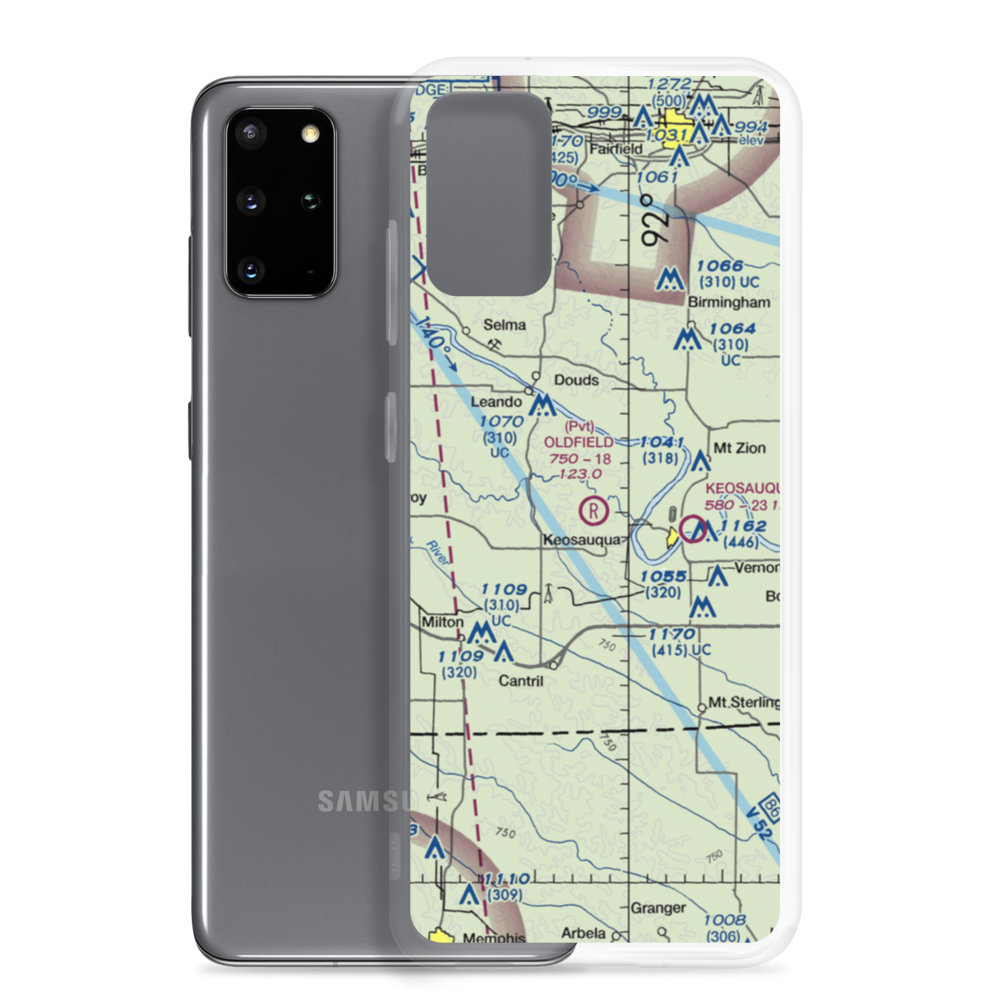 Oldfield Aero (27IA) VFR Sectional Samsung Case Samsung Galaxy S20 Plus model shown