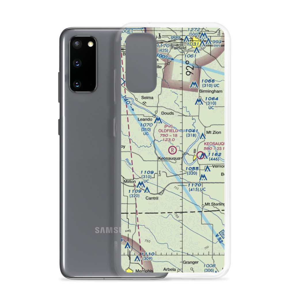 Oldfield Aero (27IA) VFR Sectional Samsung Case Samsung Galaxy S20 model shown