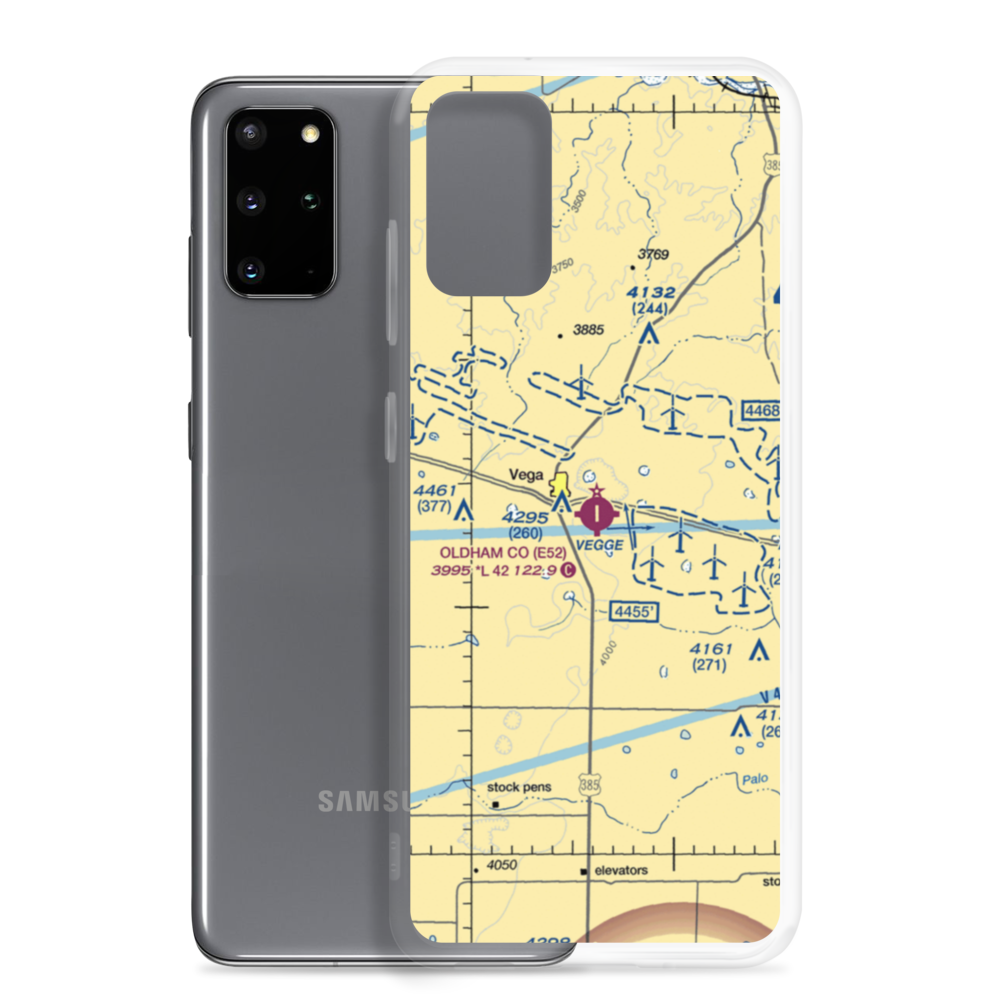 Oldham County Airport (E52) VFR Sectional Samsung Case Samsung Galaxy S20 Plus model shown