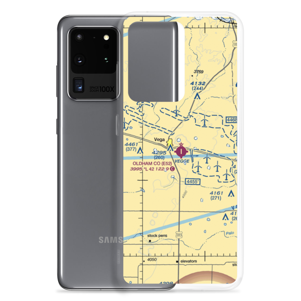 Oldham County Airport (E52) VFR Sectional Samsung Case Samsung Galaxy S20 Ultra model shown