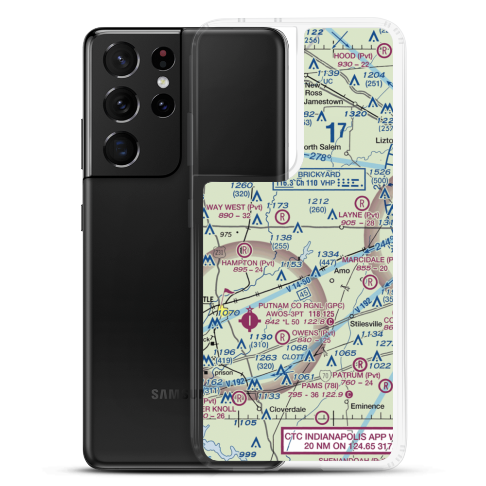 Oleo Airport (4II3) VFR Sectional Samsung Case Samsung Galaxy S21 Ultra model shown