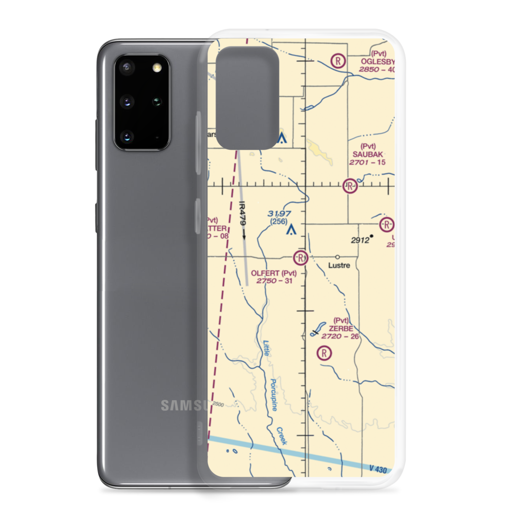 Olfert Airport (MT04) VFR Sectional Samsung Case Samsung Galaxy S20 Plus model shown