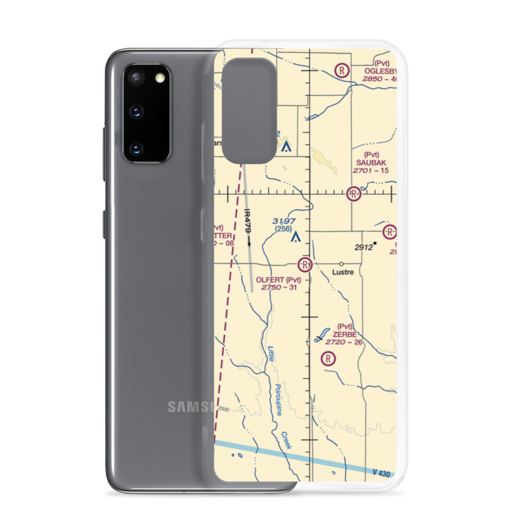 Olfert Airport (MT04) VFR Sectional Samsung Case Samsung Galaxy S20 model shown