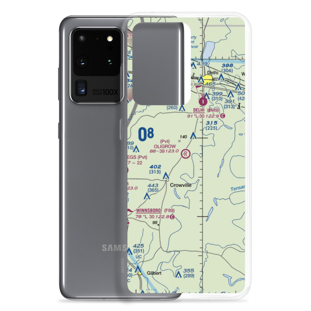 Oligrow Airport (LS15) VFR Sectional Samsung Case Samsung Galaxy S20 Ultra model shown
