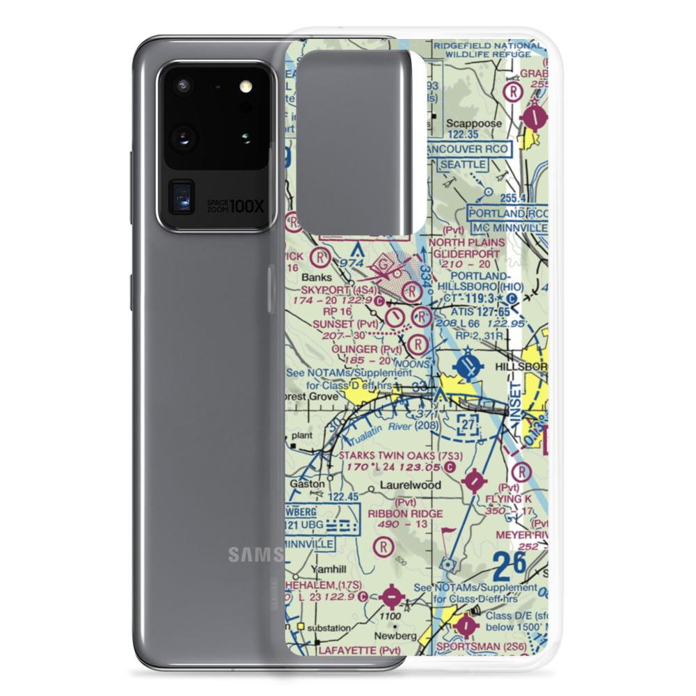 Olinger Airpark (OR81) VFR Sectional Samsung Case Samsung Galaxy S20 Ultra model shown