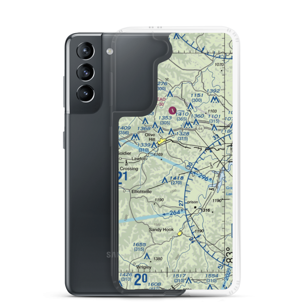 Olive Hill-Sellers' Field (2I2) VFR Sectional Samsung Case Samsung Galaxy S21 model shown