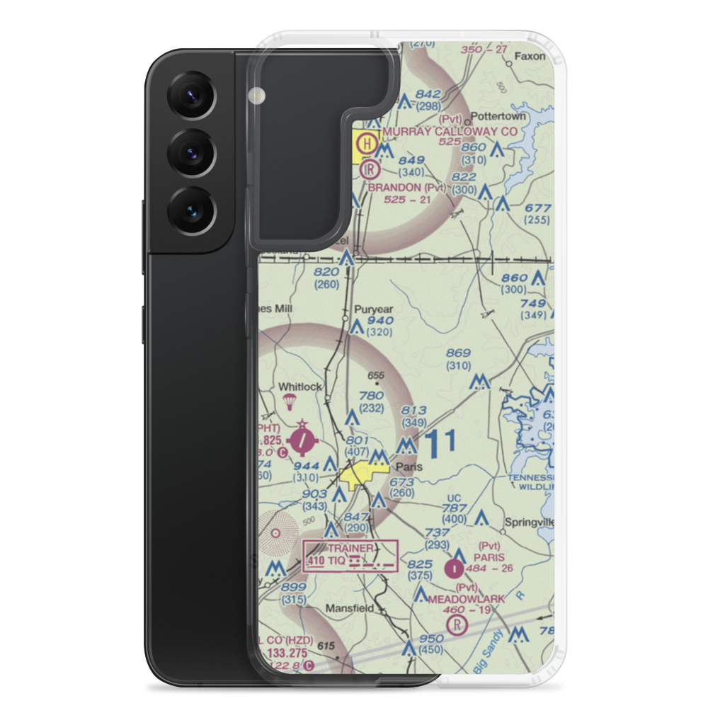 Oliver Landing Airport (42TN) VFR Sectional Samsung Case Samsung Galaxy S22 Plus model shown