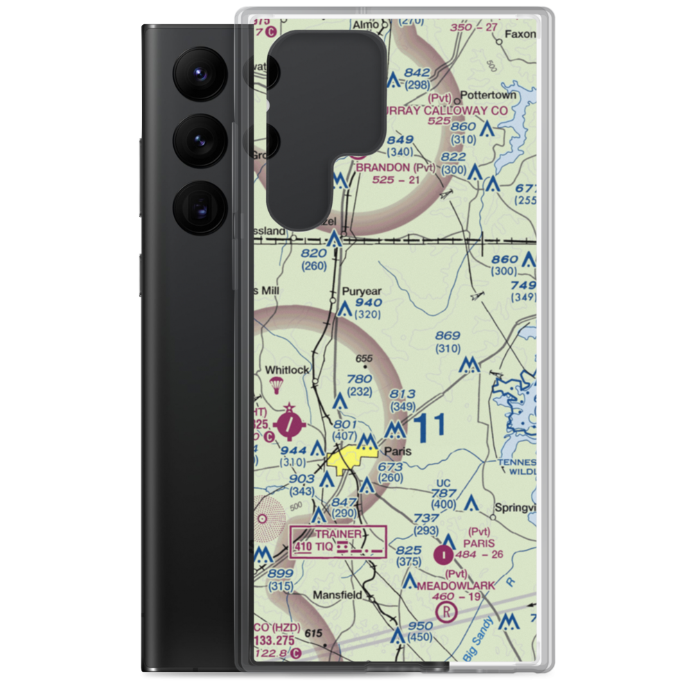 Oliver Landing Airport (42TN) VFR Sectional Samsung Case Samsung Galaxy S22 Ultra model shown