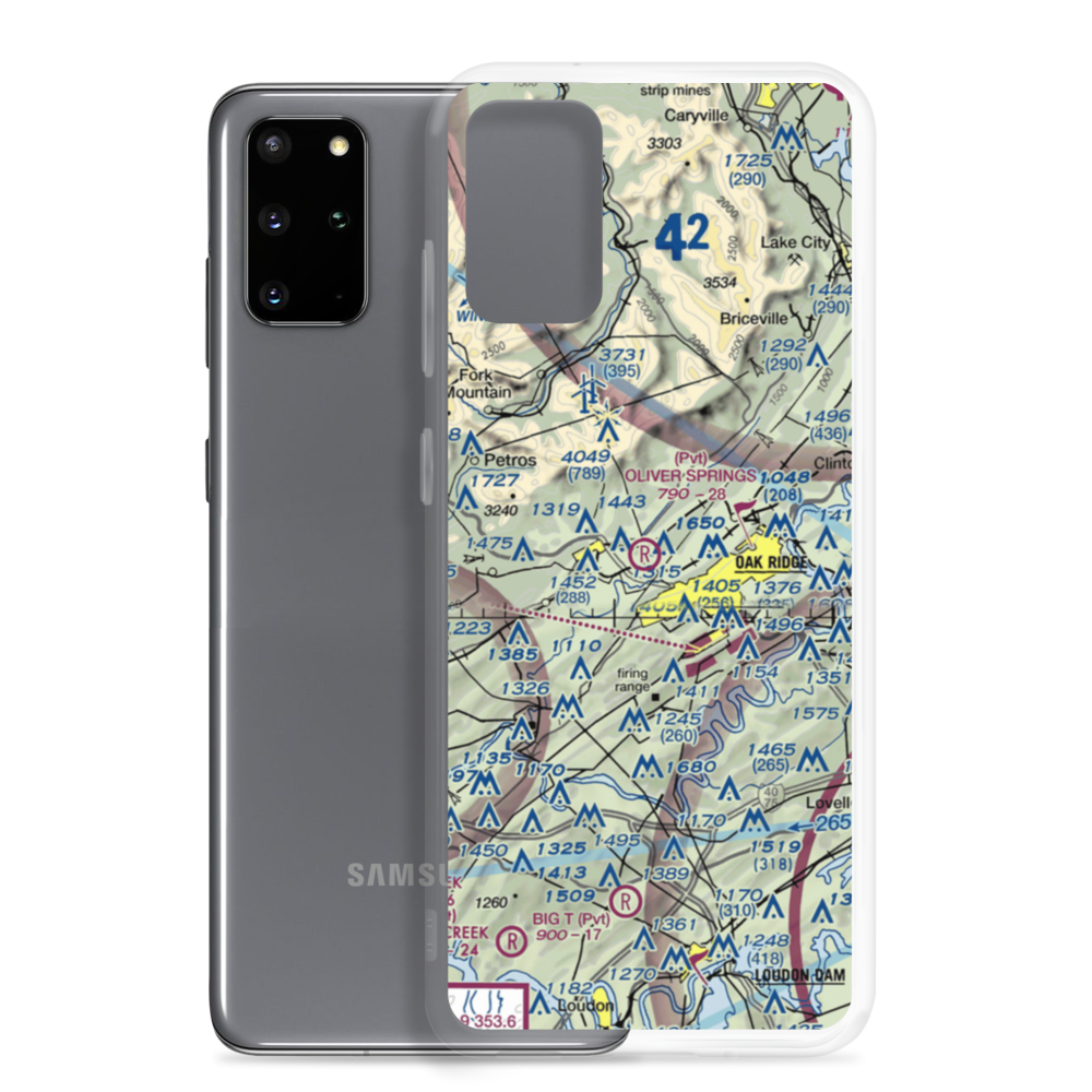 Oliver Springs Inc Airport (TN08) VFR Sectional Samsung Case Samsung Galaxy S20 Plus model shown