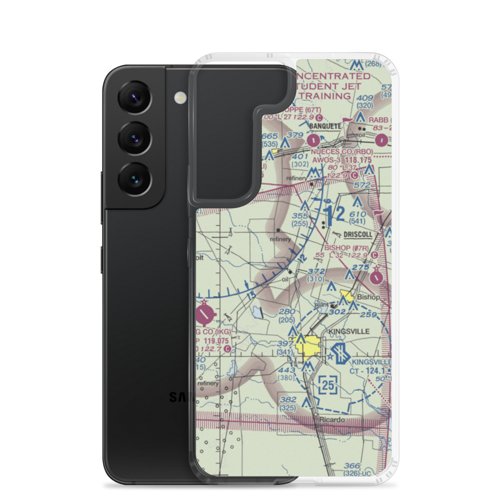 Oliver Till Airport (US-0016) VFR Sectional Samsung Case Samsung Galaxy S22 model shown