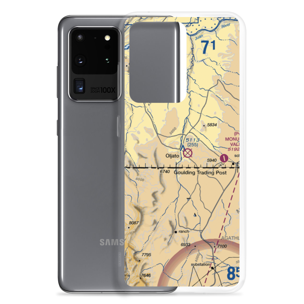 Oljato Airport (05UT) VFR Sectional Samsung Case Samsung Galaxy S20 Ultra model shown