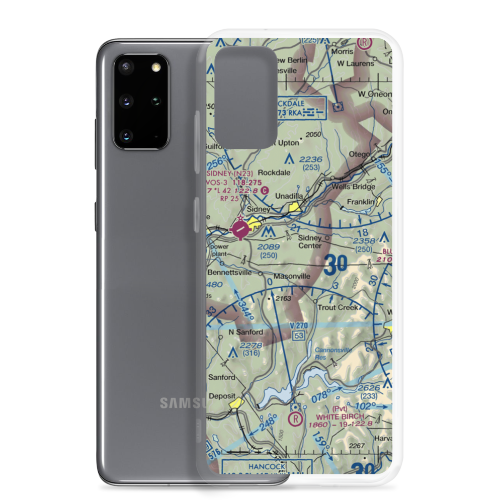 Olmstead Landing Strip (73NY) VFR Sectional Samsung Case Samsung Galaxy S20 Plus model shown