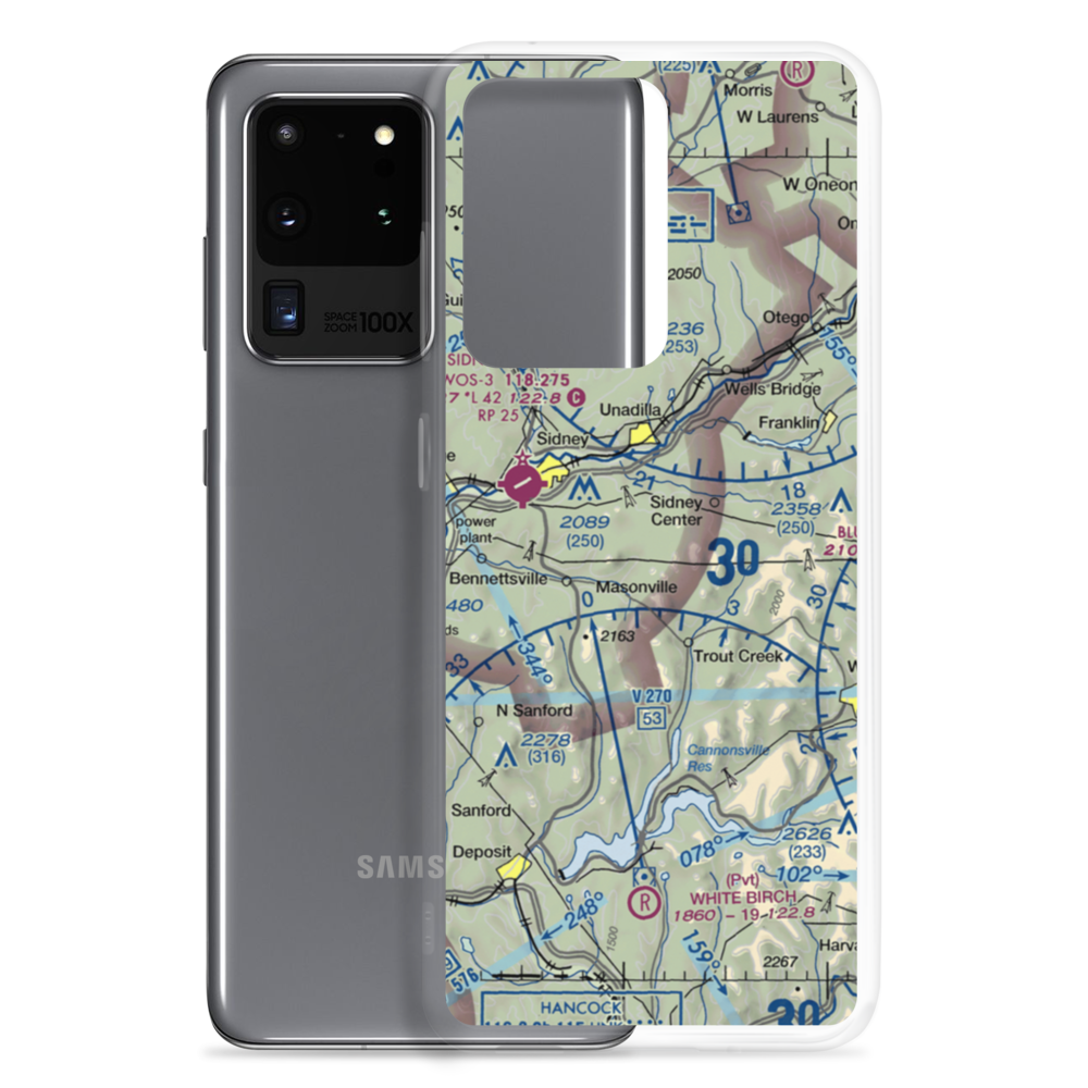Olmstead Landing Strip (73NY) VFR Sectional Samsung Case Samsung Galaxy S20 Ultra model shown