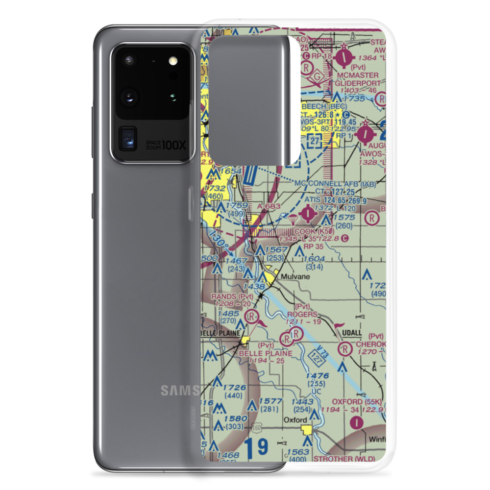 Olson Aerodrome (SN40) VFR Sectional Samsung Case Samsung Galaxy S20 Ultra model shown