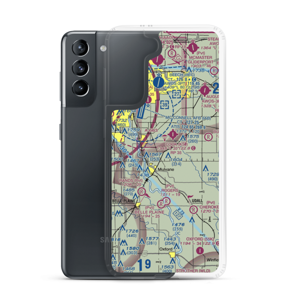 Olson Aerodrome (SN40) VFR Sectional Samsung Case Samsung Galaxy S21 model shown