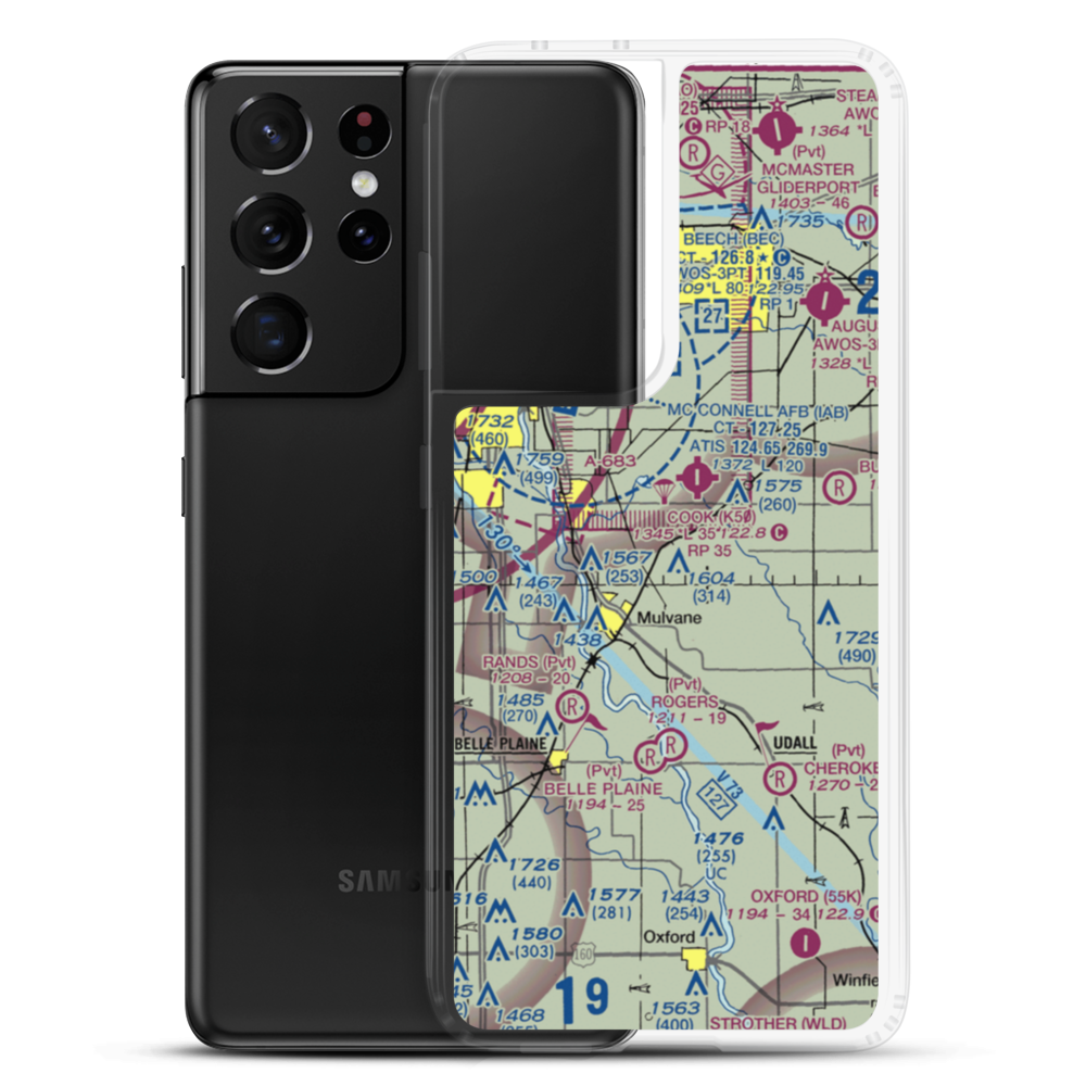 Olson Aerodrome (SN40) VFR Sectional Samsung Case Samsung Galaxy S21 Ultra model shown