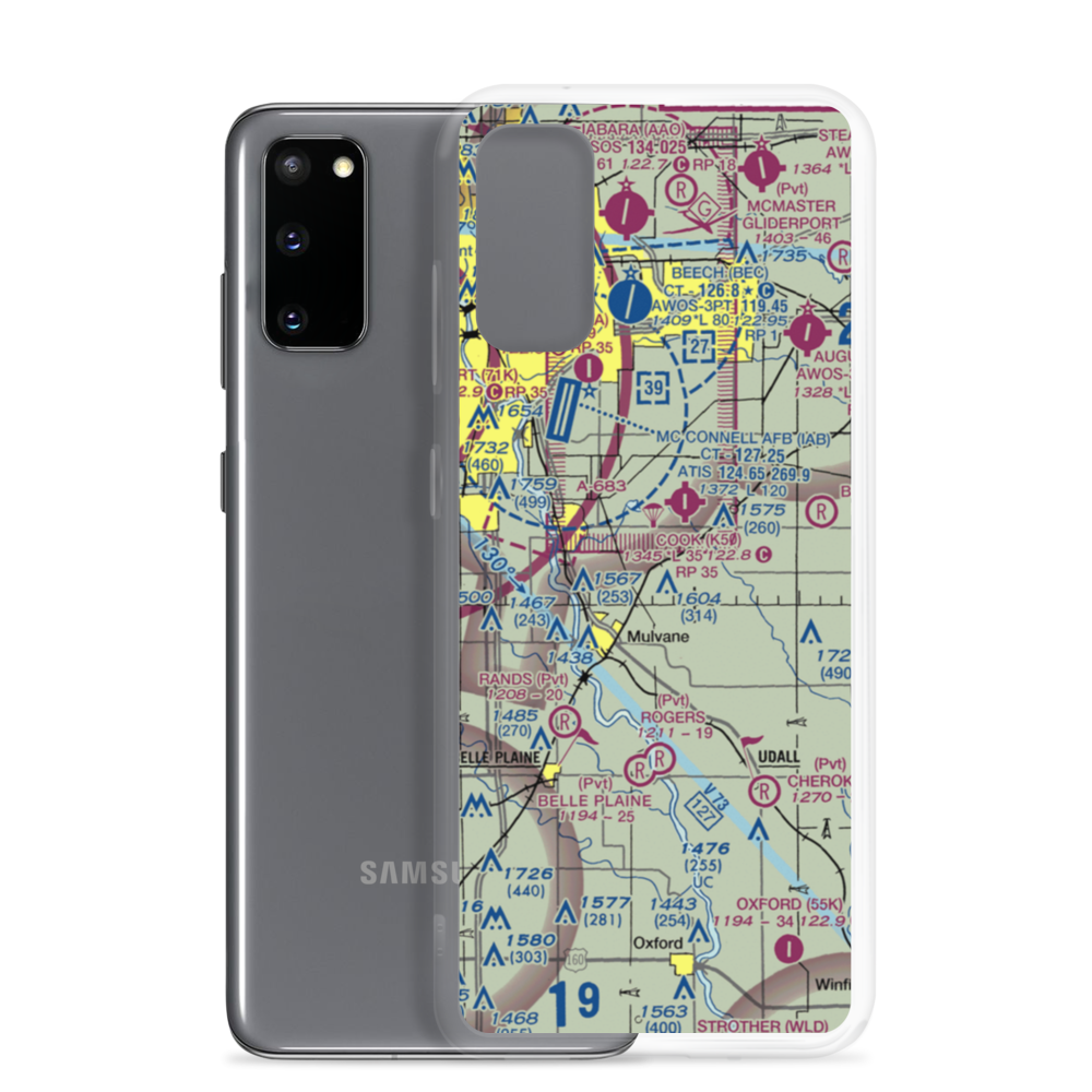 Olson Aerodrome (SN40) VFR Sectional Samsung Case Samsung Galaxy S20 model shown
