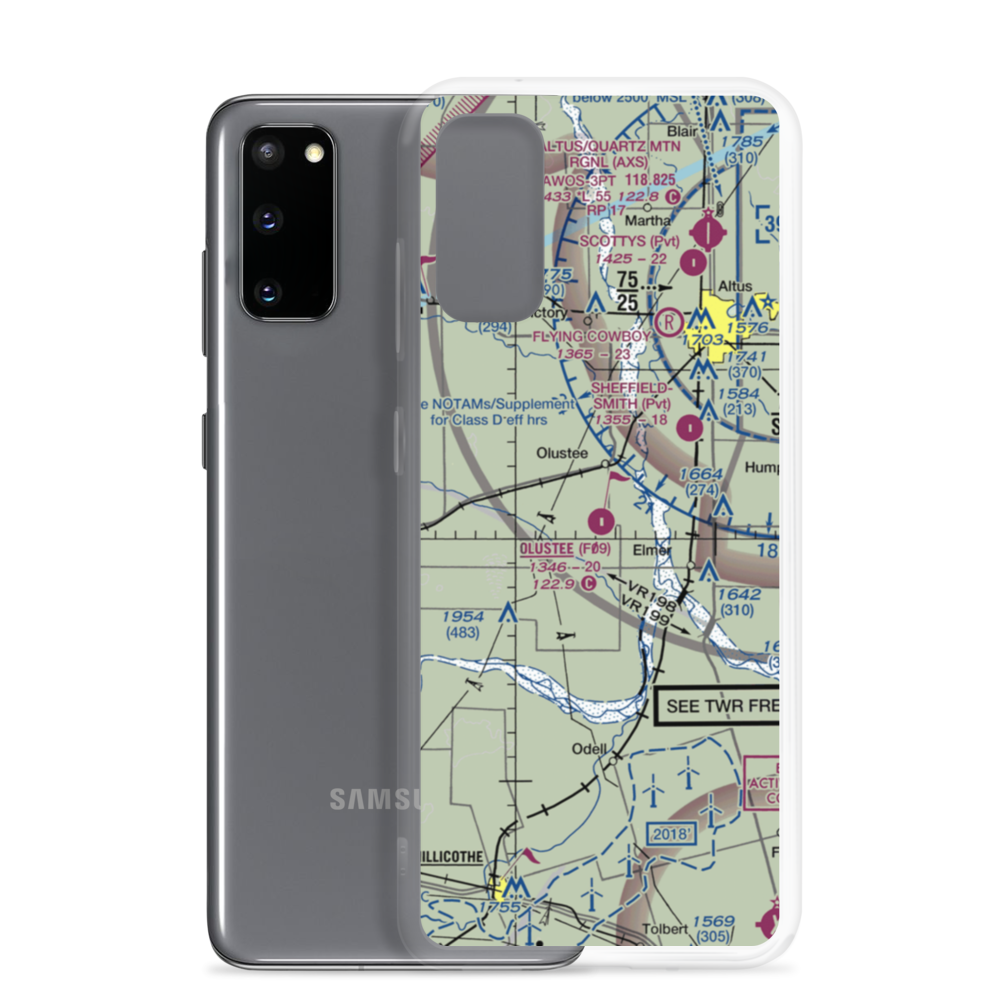 Olustee Municipal Airport (F09) VFR Sectional Samsung Case Samsung Galaxy S20 model shown