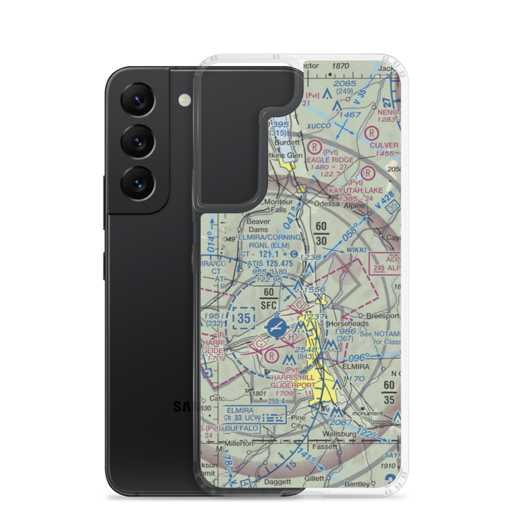Omni Airpark (6NY2) VFR Sectional Samsung Case Samsung Galaxy S22 model shown