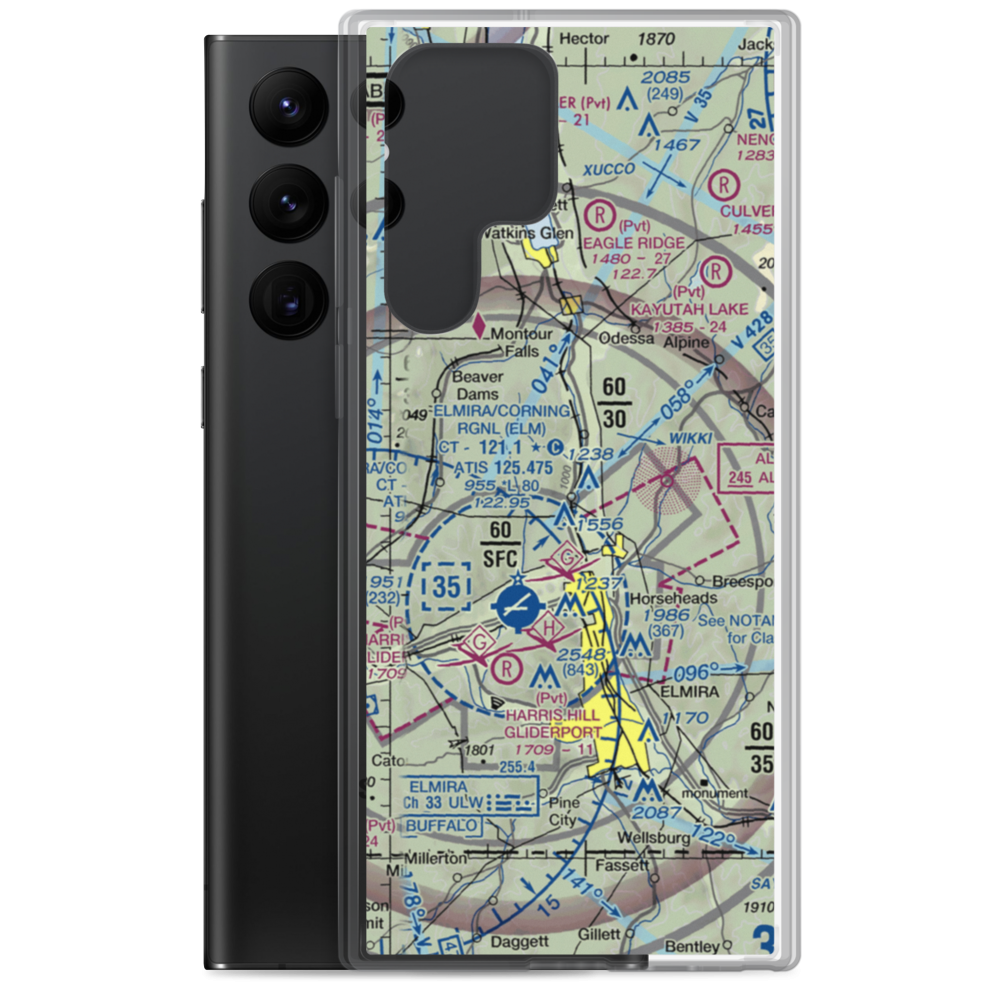 Omni Airpark (6NY2) VFR Sectional Samsung Case Samsung Galaxy S22 Ultra model shown