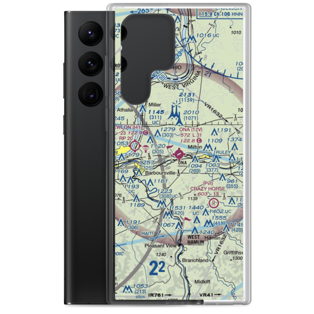 Ona Airpark (12V) VFR Sectional Samsung Case Samsung Galaxy S22 Ultra model shown