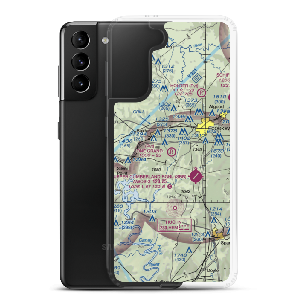 One Grand Field (5TN9) VFR Sectional Samsung Case Samsung Galaxy S21 Plus model shown