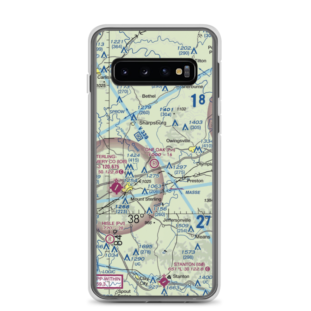 One Oak Airport (77KY) VFR Sectional Samsung Case Samsung Galaxy S10 model shown