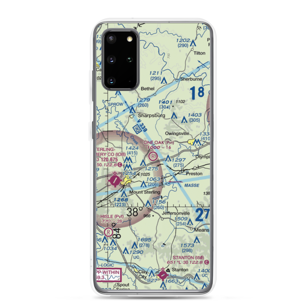 One Oak Airport (77KY) VFR Sectional Samsung Case Samsung Galaxy S20 Plus model shown