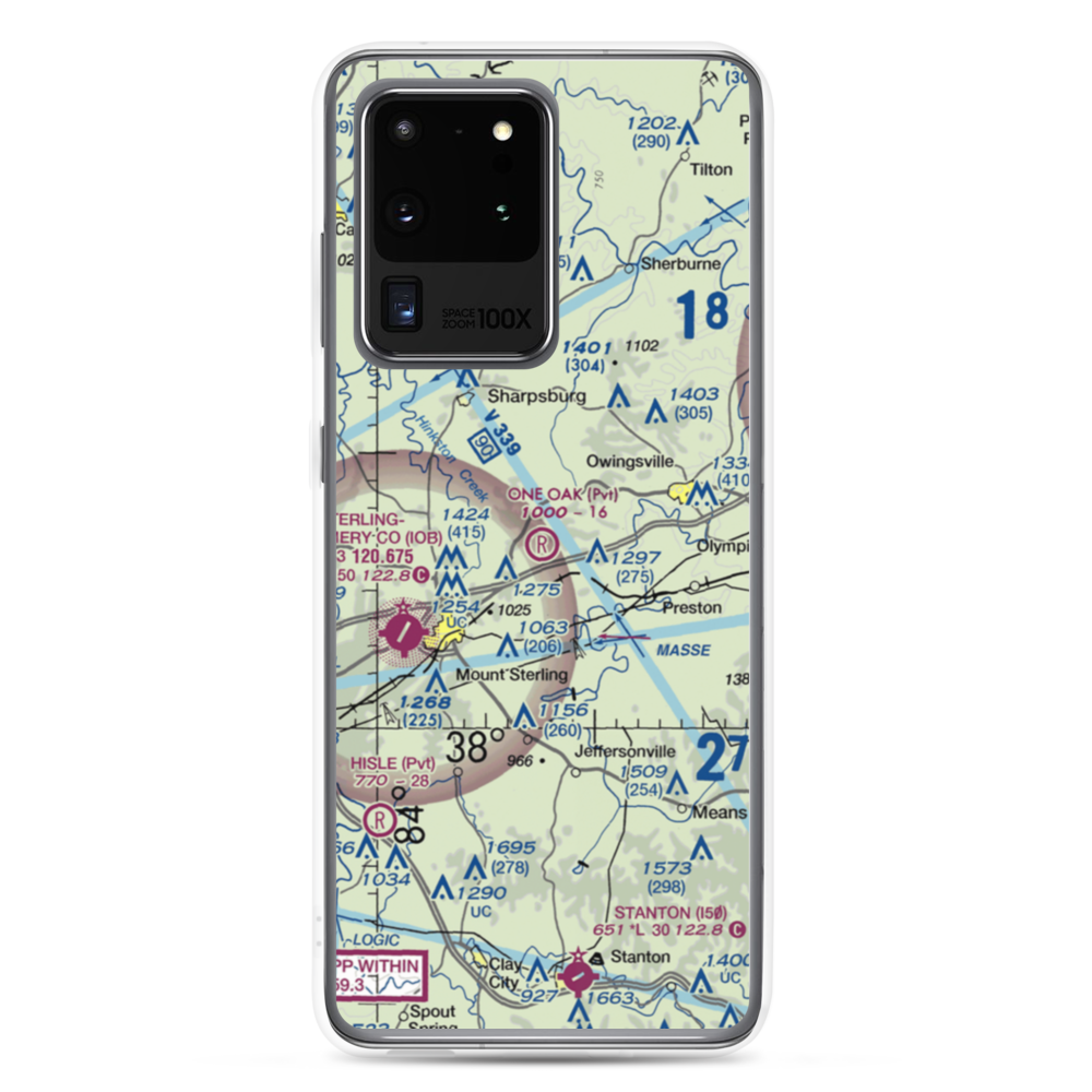 One Oak Airport (77KY) VFR Sectional Samsung Case Samsung Galaxy S20 Ultra model shown