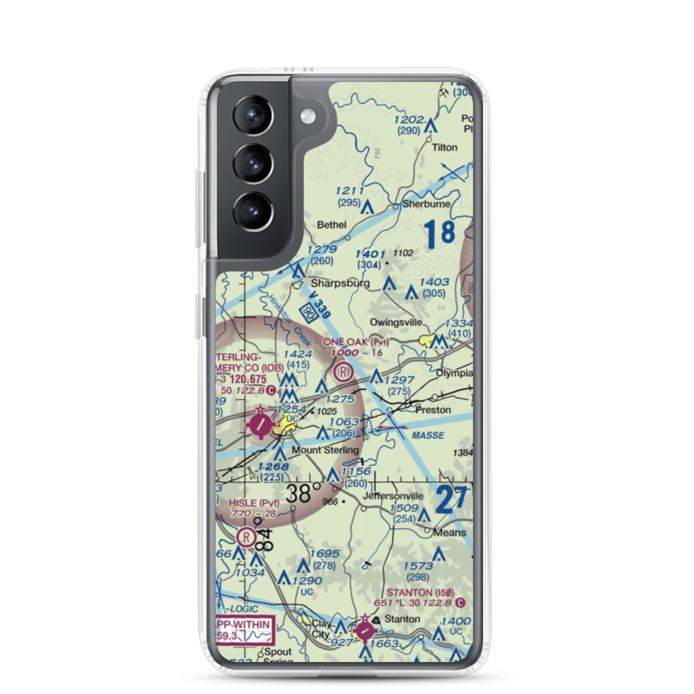 One Oak Airport (77KY) VFR Sectional Samsung Case Samsung Galaxy S21 model shown