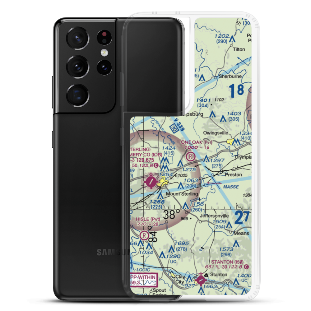 One Oak Airport (77KY) VFR Sectional Samsung Case Samsung Galaxy S21 Ultra model shown