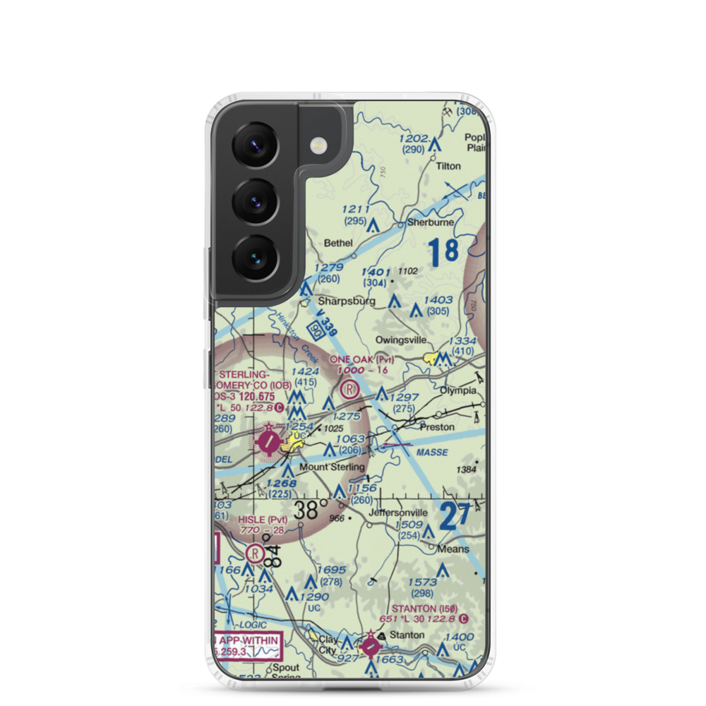 One Oak Airport (77KY) VFR Sectional Samsung Case Samsung Galaxy S22 model shown